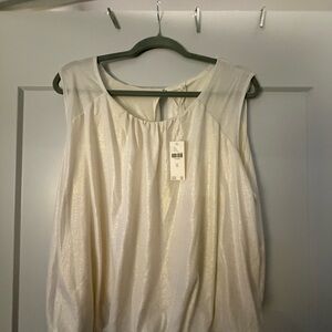 Anthropologie Elegant Cream Women's Top